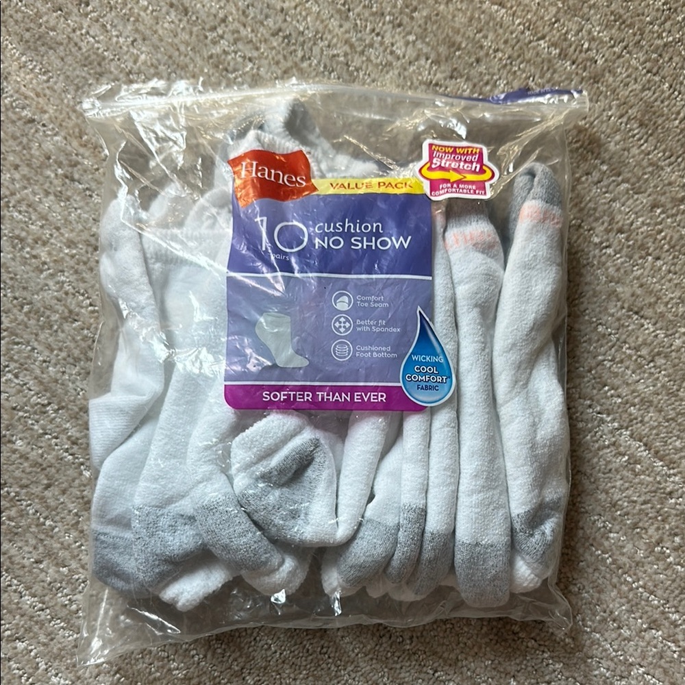 Hanes White Cotton Bath Cloths Soft and Absorbent 9 unused pairs